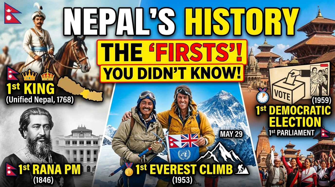 Some "firsts" in Nepal's history and present