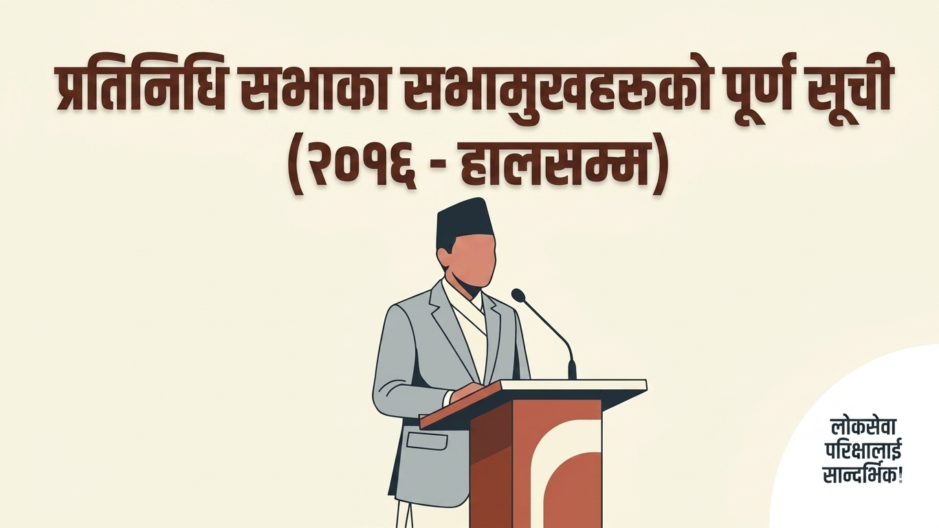 Complete list of Speakers of the House of Representatives (2016 - present)