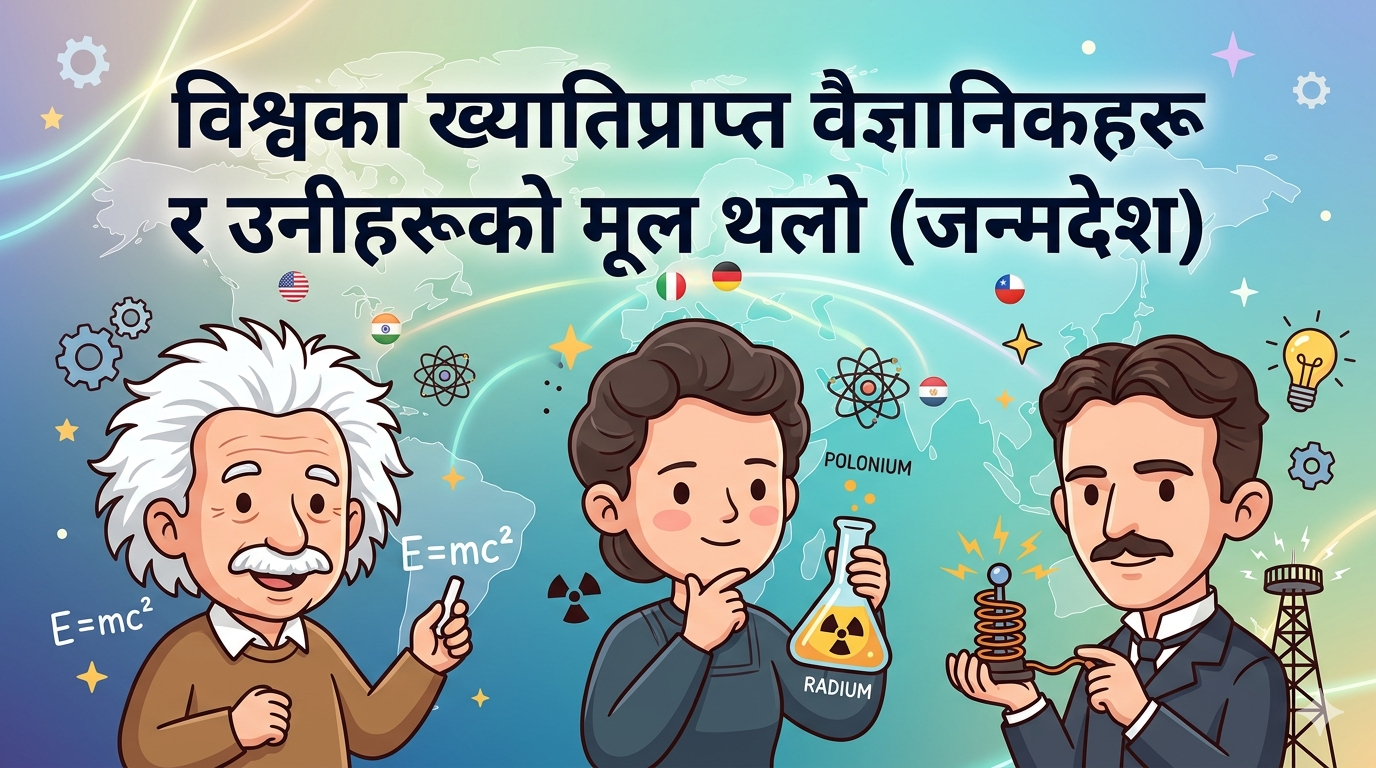 World famous scientists and their birthplaces