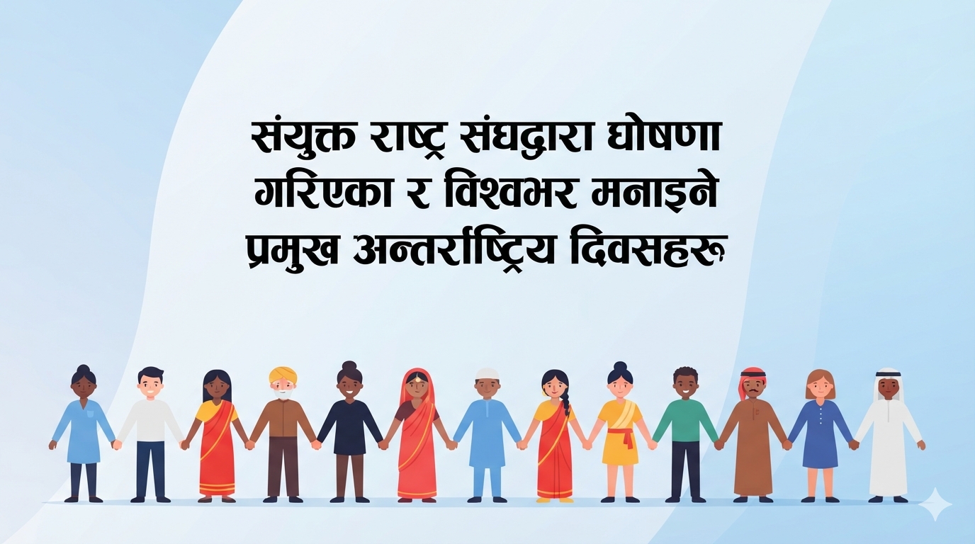 Major international days declared by the United Nations and celebrated around the world