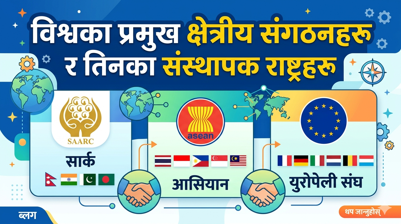 The world's major regional organizations and their founding countries